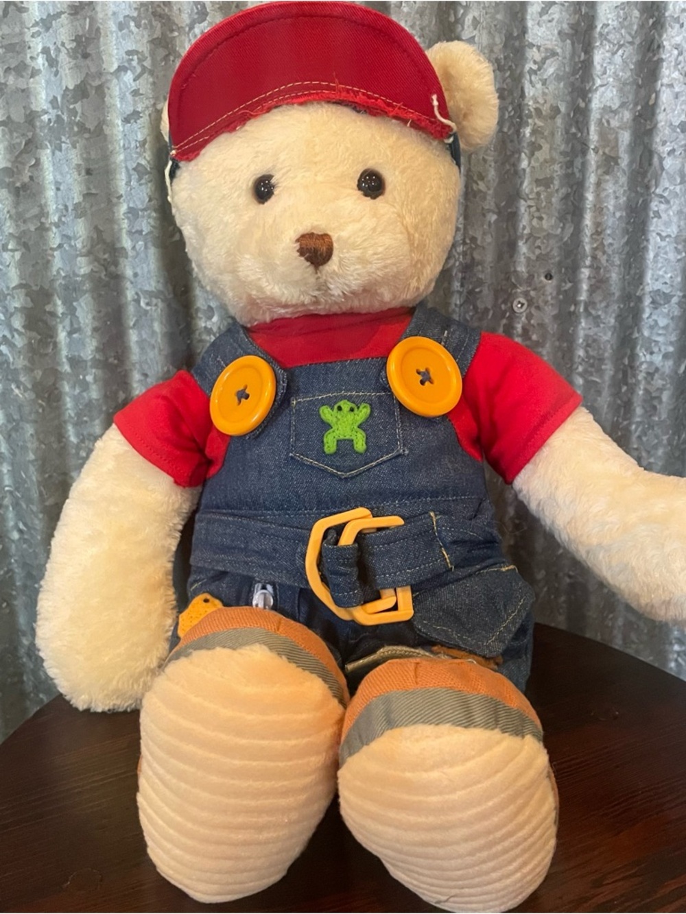 Vintage Baby Gund “Teach me” Stuffed Plush Teddy Bear Learning Development Toy